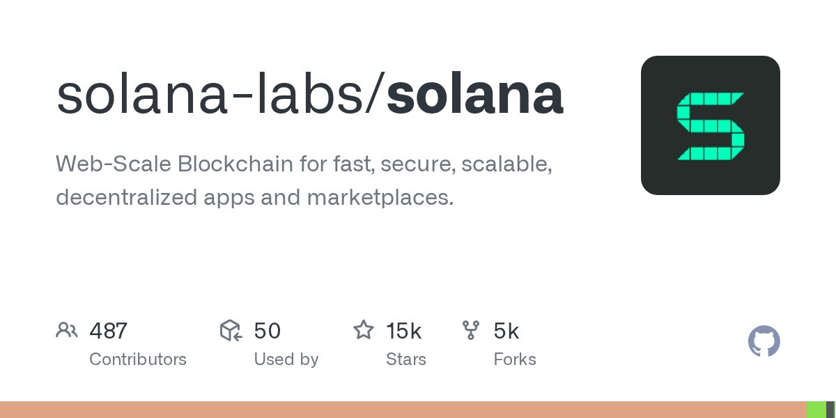 sssionggg's tweet card. Web-Scale Blockchain for fast, secure, scalable, decentralized apps and marketplaces. - solana-labs/solana