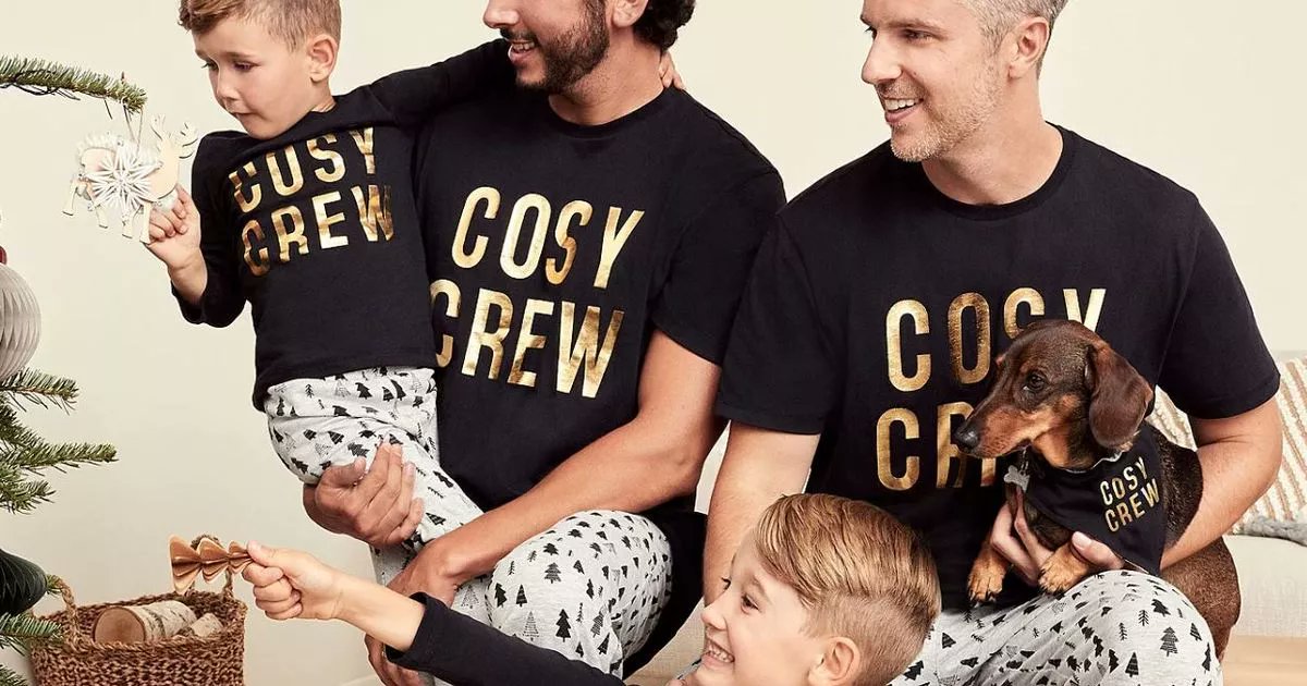 notebooklive's tweet card. The supermarket is selling a new collection of family Christmas pyjamas for 2020