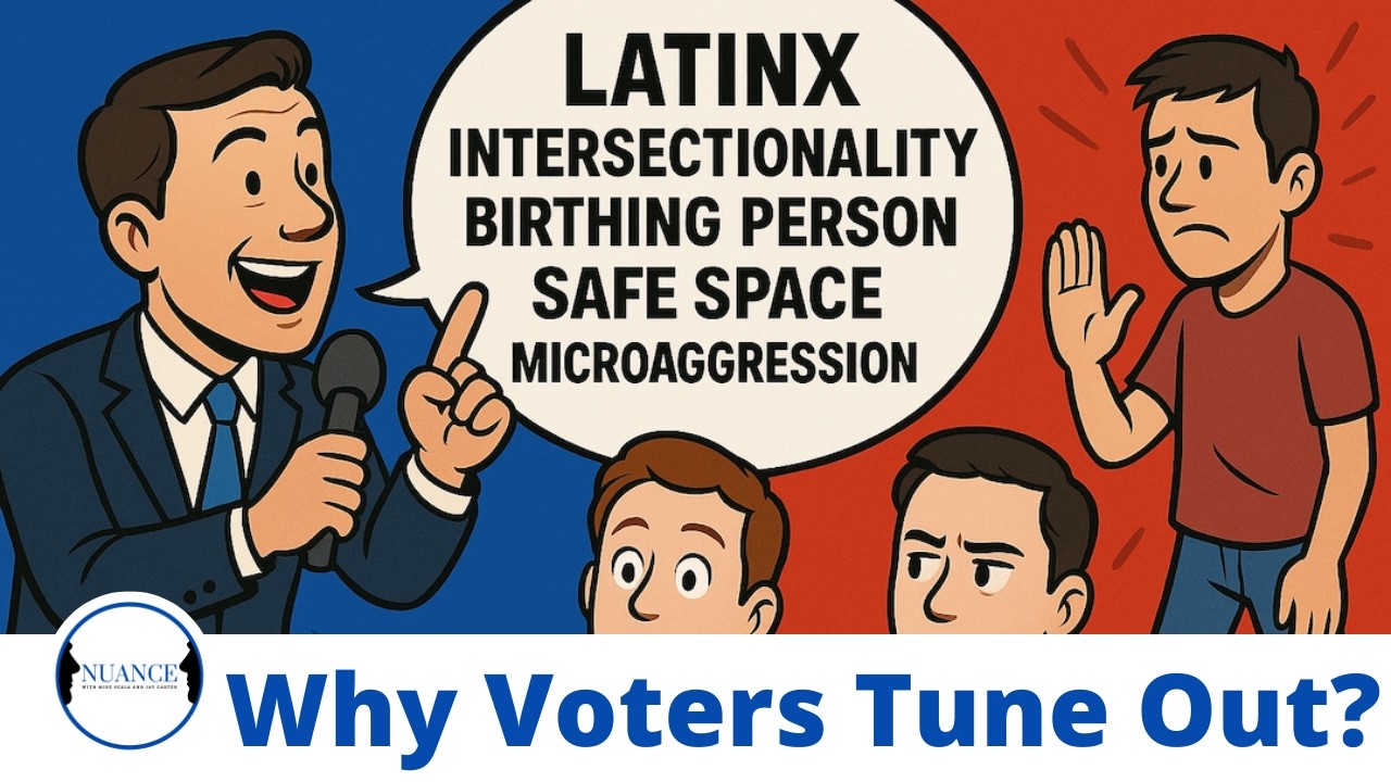 mikegscala's tweet card. The Language Problem Democrats Don't Want to Admit