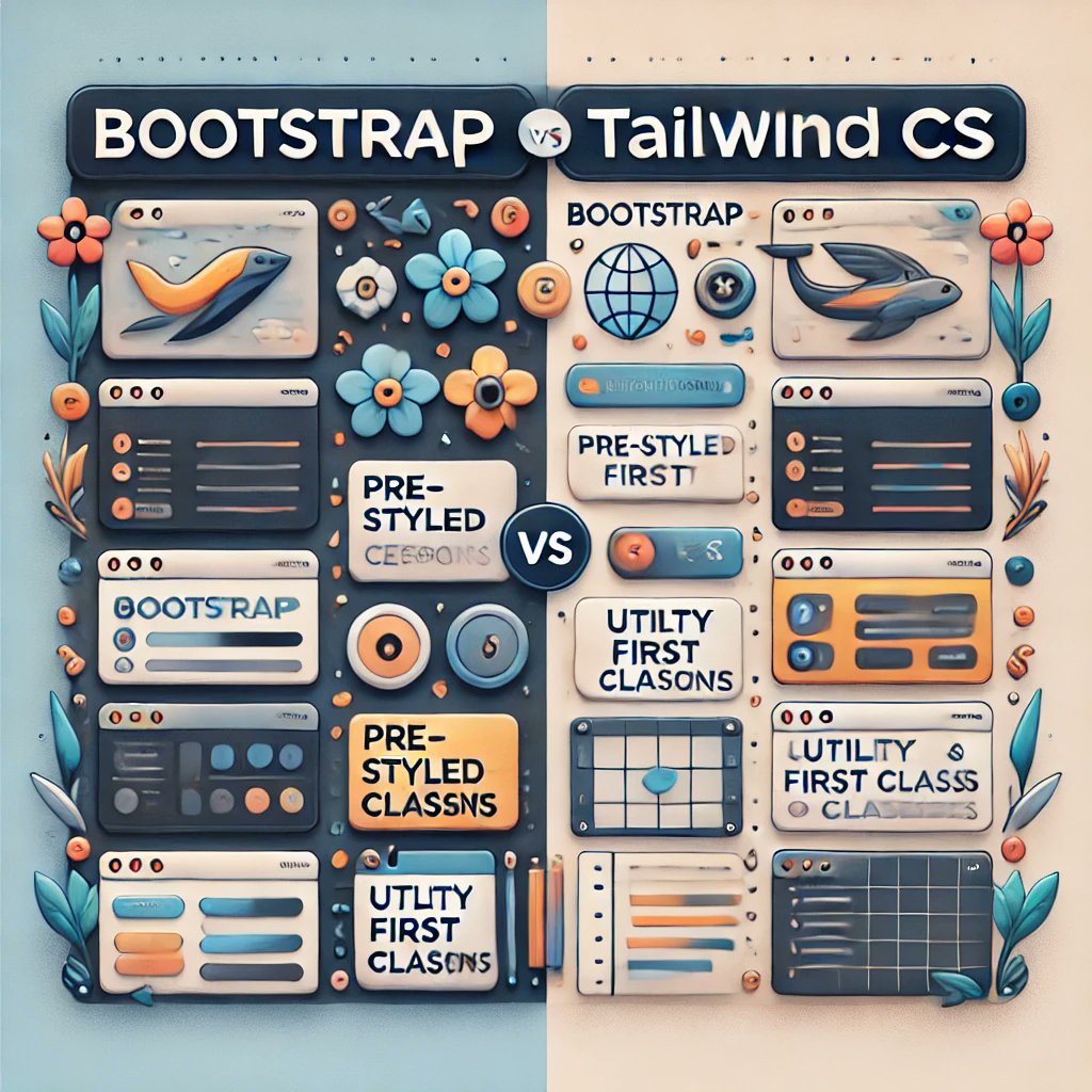 ErAHDekavadiya's tweet card. Discover the key differences between Bootstrap and Tailwind CSS in this detailed comparison. Learn about the approaches, customization options, design consistency, and performance of these popular...