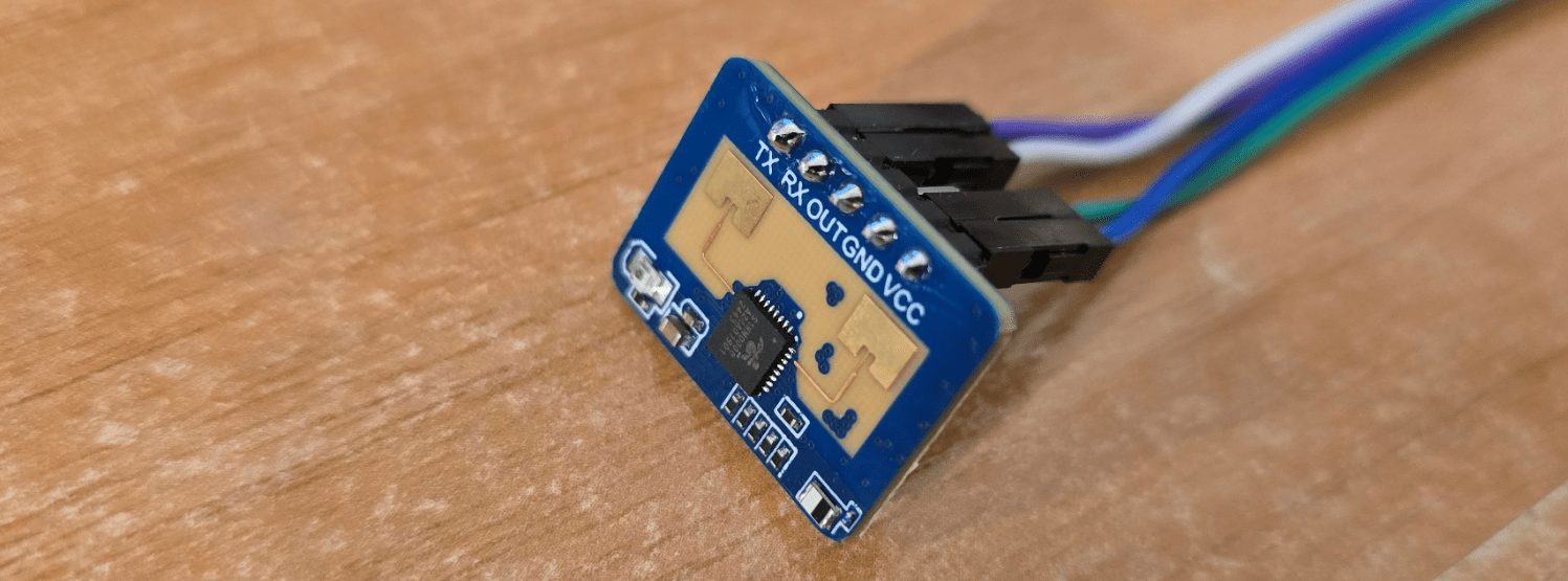 scargill's tweet card. Step-by-step guide to getting started with the LD2410C mmWave presence sensor, including setup, configuration, and demo video