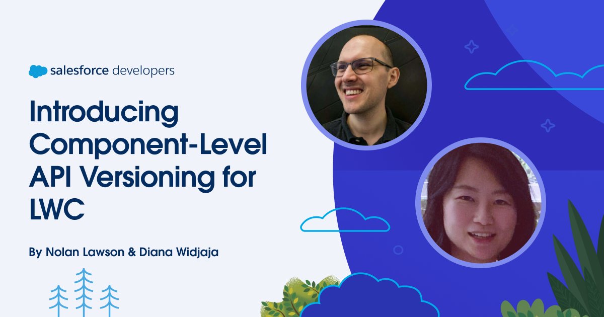 pmdartus's tweet card. LWC API versioning is a great way to ensure backward compatibility for your existing components, while still allowing new components to adopt new features.