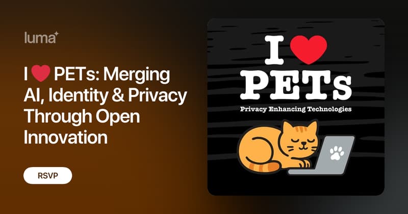 tinatsou's tweet card. ❤️ PETs: Merging AI, Identity & Privacy Through Open Innovation will be a half-day online event exploring the frontiers of privacy innovation at the…