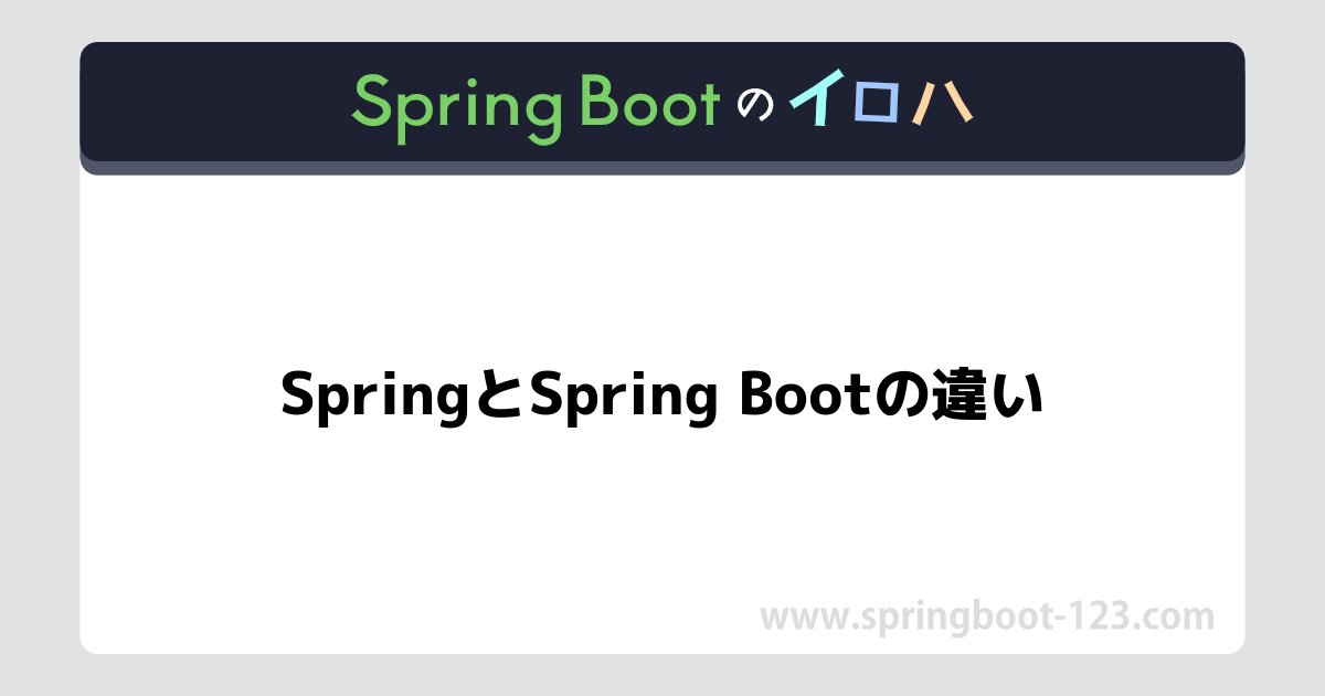Spring_Boot_123's tweet card. 皆さんはSpringとSpring Boot、それぞれについてどの程度理解されていますか？どちらもJavaの開発において非常に重要なフレームワークですが、名前が似ているだけに、その違いを曖昧に感じている方も多いのではないでしょうか。今回は、SpringとSpring Bootの根本的な違いを分かりやすく解説します。