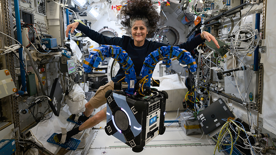 Space_Station's tweet card. Free-flying robotics and science maintenance topped the work schedule aboard the International Space Station on Tuesday. The Expedition 72 crew also analyzed station air and water quality and set up...