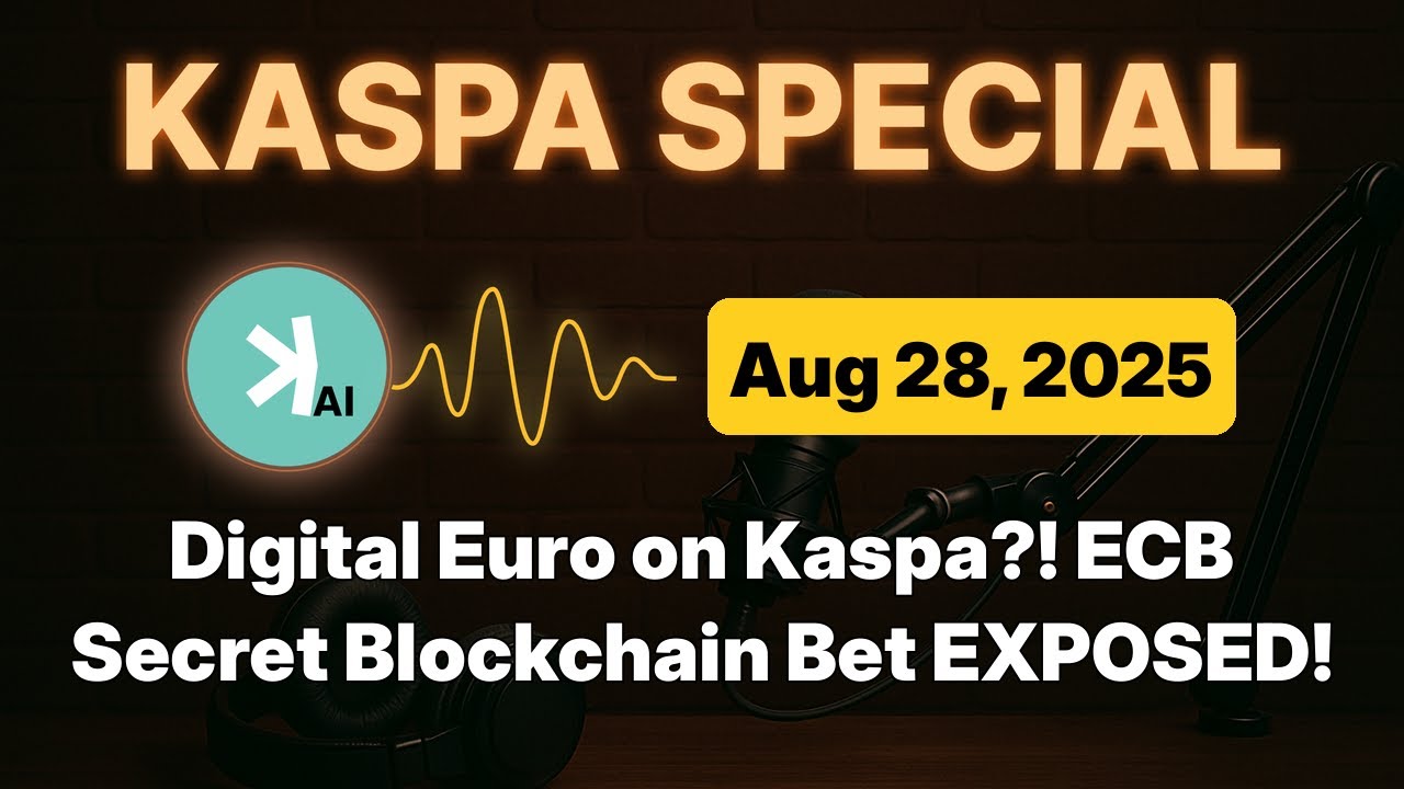 KaspaLens's tweet card. Digital Euro on Kaspa?! ECB’s Secret Blockchain Bet EXPOSED!