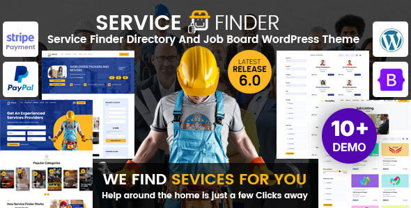 Stylelib_Themes's tweet card. Service Finder WordPress Theme is an advanced business and service directory theme. Business and Service providers from different categories can register and create their profile. Customer can see ...