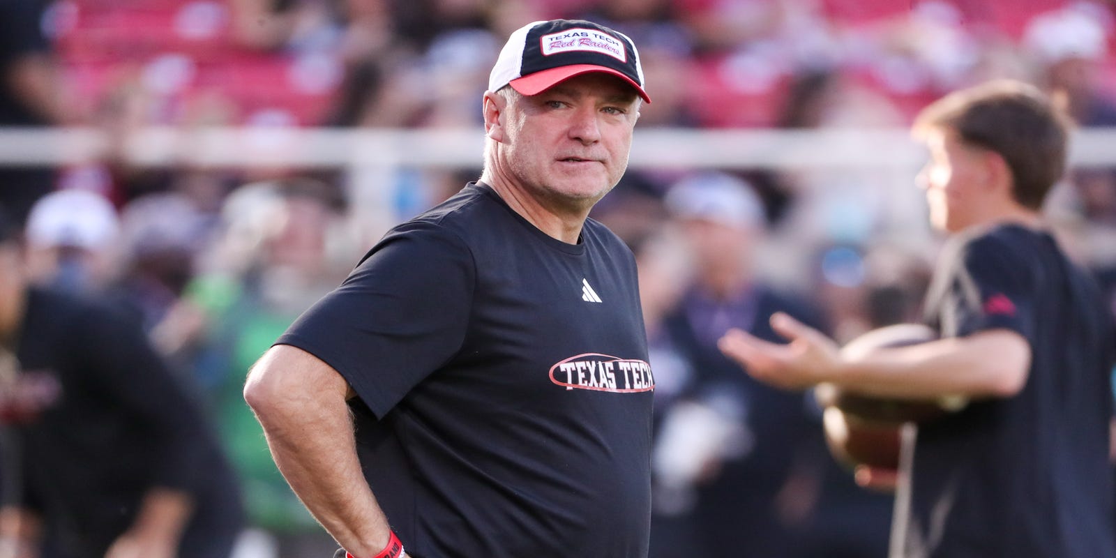 TTRedRaiders's tweet card. Texas Tech football coach Joey McGuire and Kansas' Lance Leipold had a heated exchange over Tech fans' tortilla throwing that led to penalties.