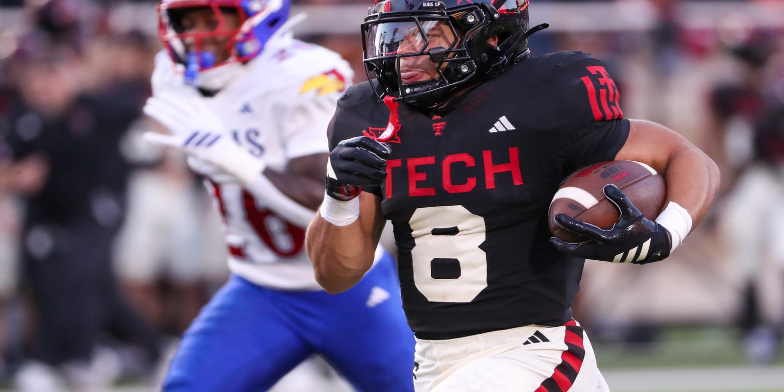TTRedRaiders's tweet card. Cameron Dickey carried 21 times for 263 yards and 2 TDs in Texas Tech football win over Kansas. The 263 yards was fifth-highest in Tech history.