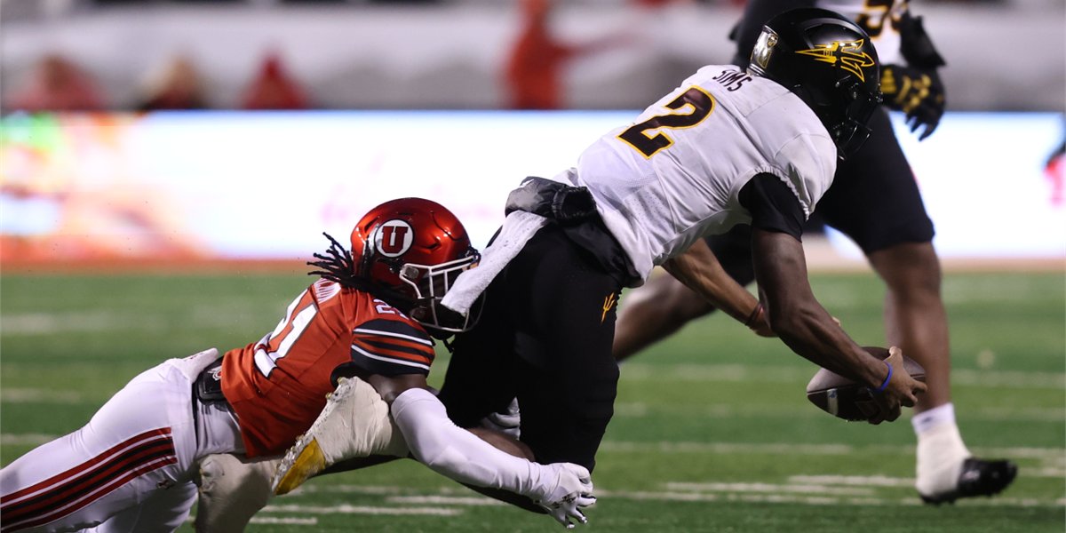 jakesloan_'s tweet card. Jeff Sims was thrust into the starting spot after Sam Leavitt was ruled out just one day before ASU's game against Utah, but he couldn't keep up with the Utes' explosive offense.