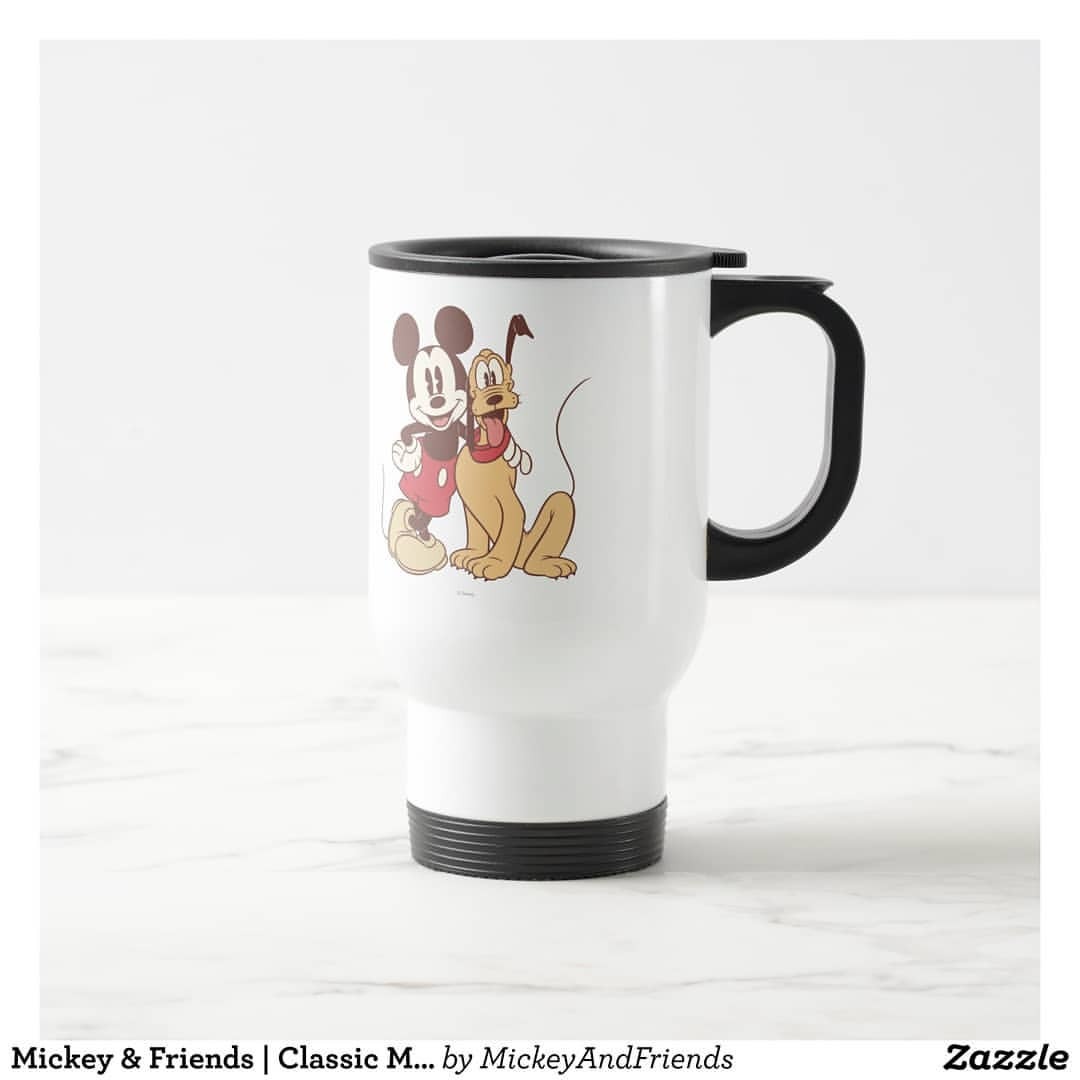 Designhelpbd's tweet card. 💬 0  🔁 0  ❤️ 0 · Mickey & Friends | Classic Mickey & Pluto Travel Mug. Visit - https://bit.ly/3urCm31 #travel #mugs #gift #personalized #customized #best #friend #love #bestoftheday #friends #photo…