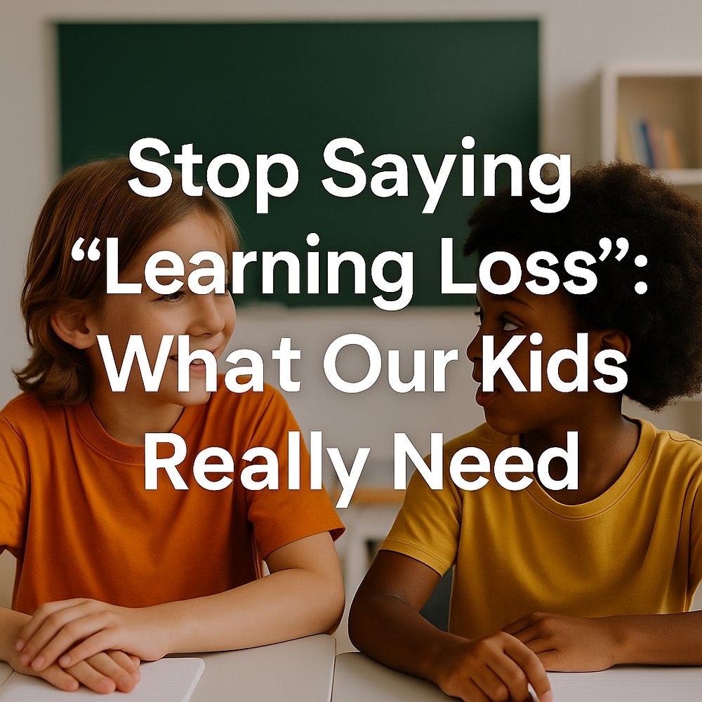 classreclaimed's tweet card. “Learning loss” has become the go-to phrase to describe students post-pandemic—but what if we’re asking the wrong question?Yes, some students are behind in math or reading. But they’ve also gained...