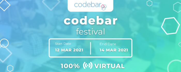 codebarHelsinki's tweet card. Get tickets to codebar Festival, taking place 03/12/2021 to 03/14/2021. RingCentral Events is your source for engaging events and experiences.