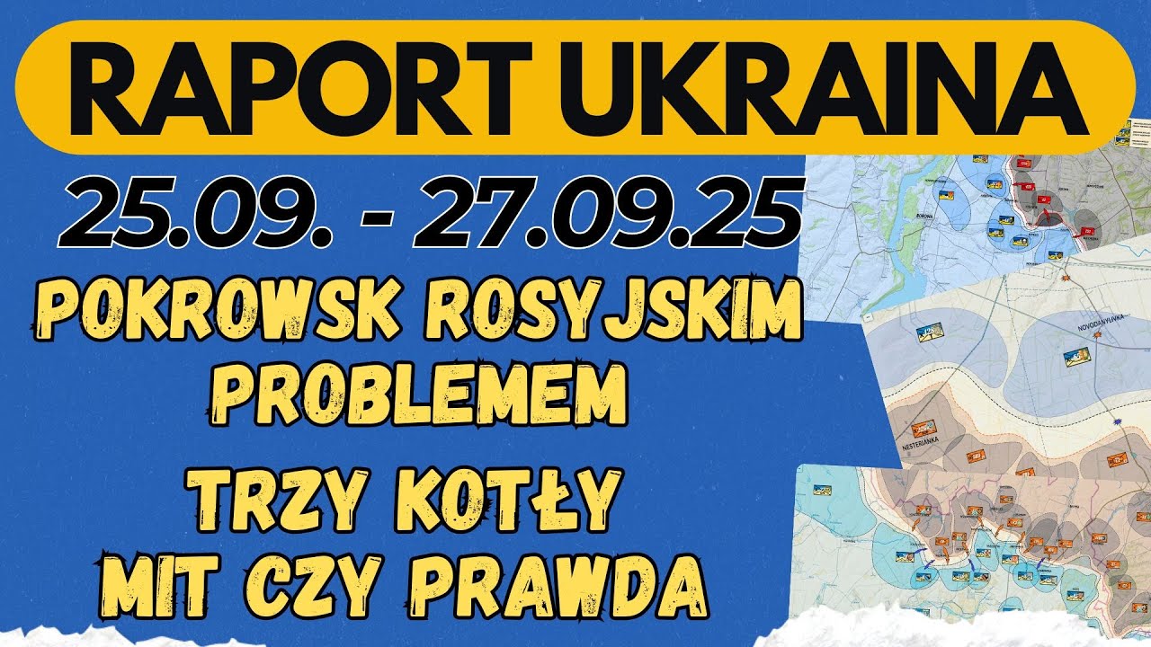 Martinnkaaaa's tweet card. Raport Ukraina, Pokrowsk rosyjskim problemem, Trzy kotły mity czy...