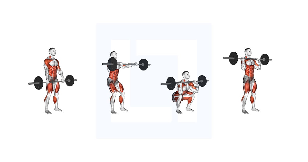 LiftManual's tweet card. Read our barbell hang clean guide. Learn how to do this exercise, the muscles worked, and the main benefits.