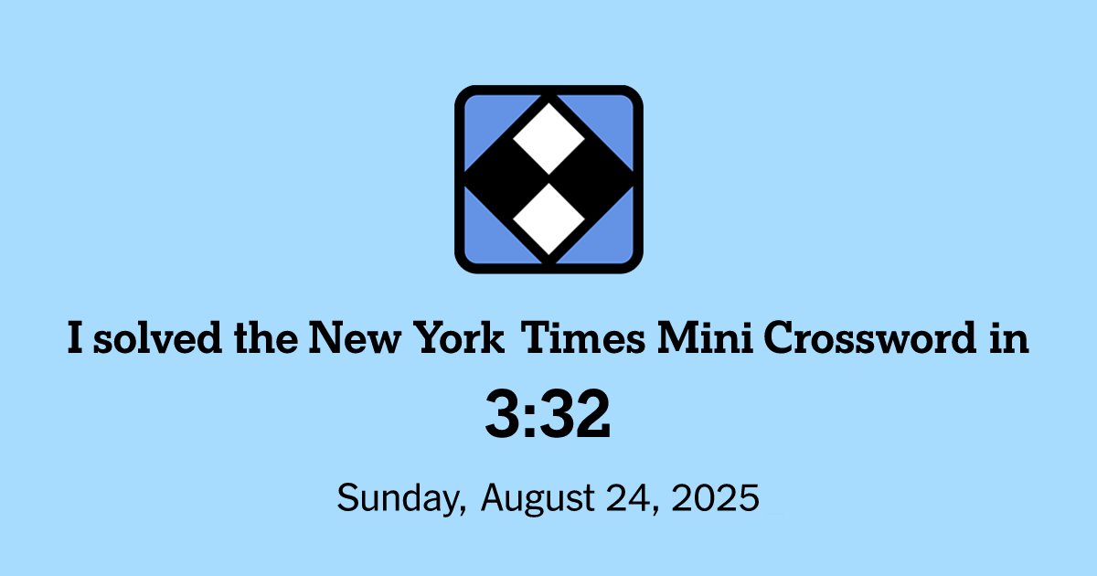 to_flutter's tweet card. All the fun of the larger New York Times Crossword, but you can solve it in seconds.