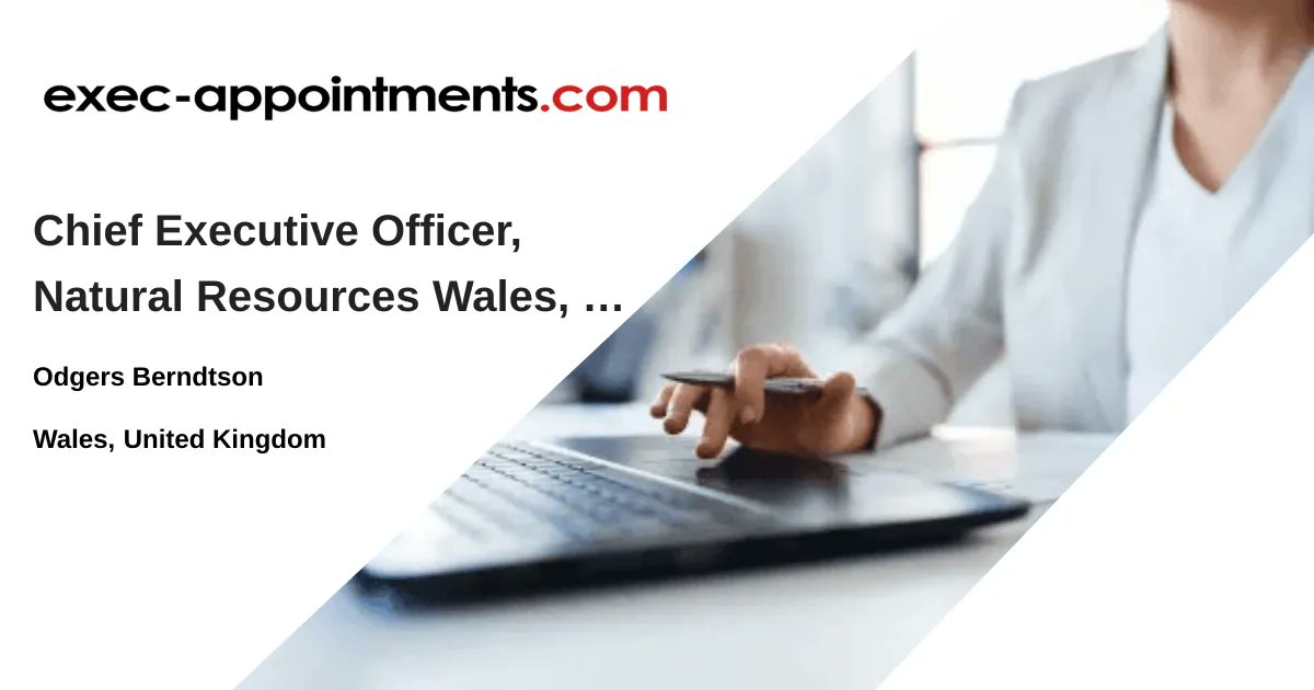 execappts's tweet card. Salary £159,984 plus generous pension and relocation. Flexible location (hybrid working from NRW's offices in north, south, and mid Wales). Natural...