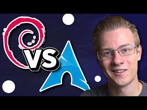 KaosSverige's tweet card. Debian vs Arch – When Two Linux Worlds Collide #linux #FOSS #CachyOS #Nobara #EndeavourOS