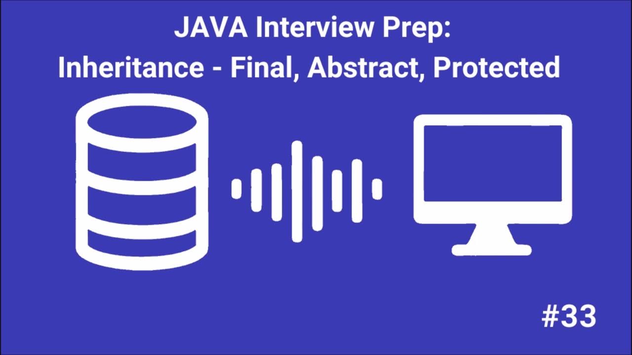 TechPrepPodcast's tweet card. Java Interview Prep #33: Inheritance. Final, Abstract, Protected -...