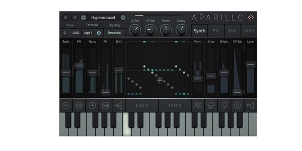 shadow_arcard's tweet card. 壮大で映像的なサウンドを奏でる16ボイスソフトウェアFMシンセサイザー。