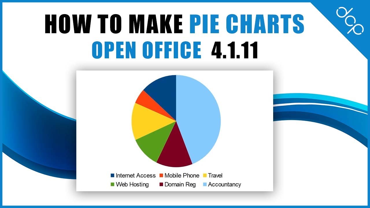 dcpwebdesigners's tweet card. Calc Pie Charts Tutorial | How to make pie charts in OpenOffice Calc...