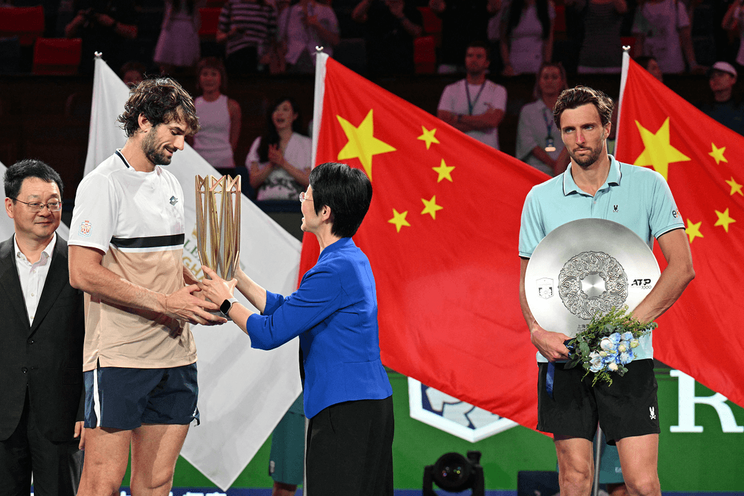 beINSPORTS_EN's tweet card. World number 204 Valentin Vacherot on Sunday beat his cousin Arthur Rinderknech to win the Shanghai Masters 4-6, 6-3, 6-3 and become the lowest-ranked champion in the history of ATP 1000 events.