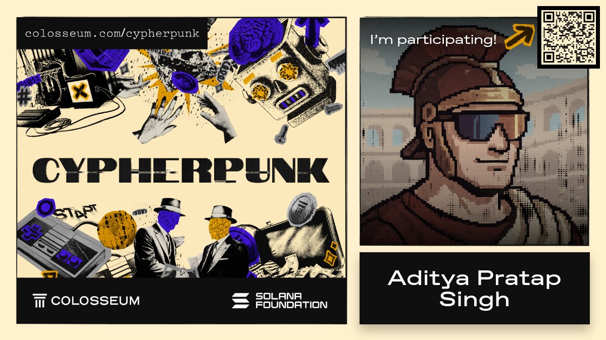 0xAditya_pratap's tweet card. I'm participating in the Cypherpunk Online Hackathon!