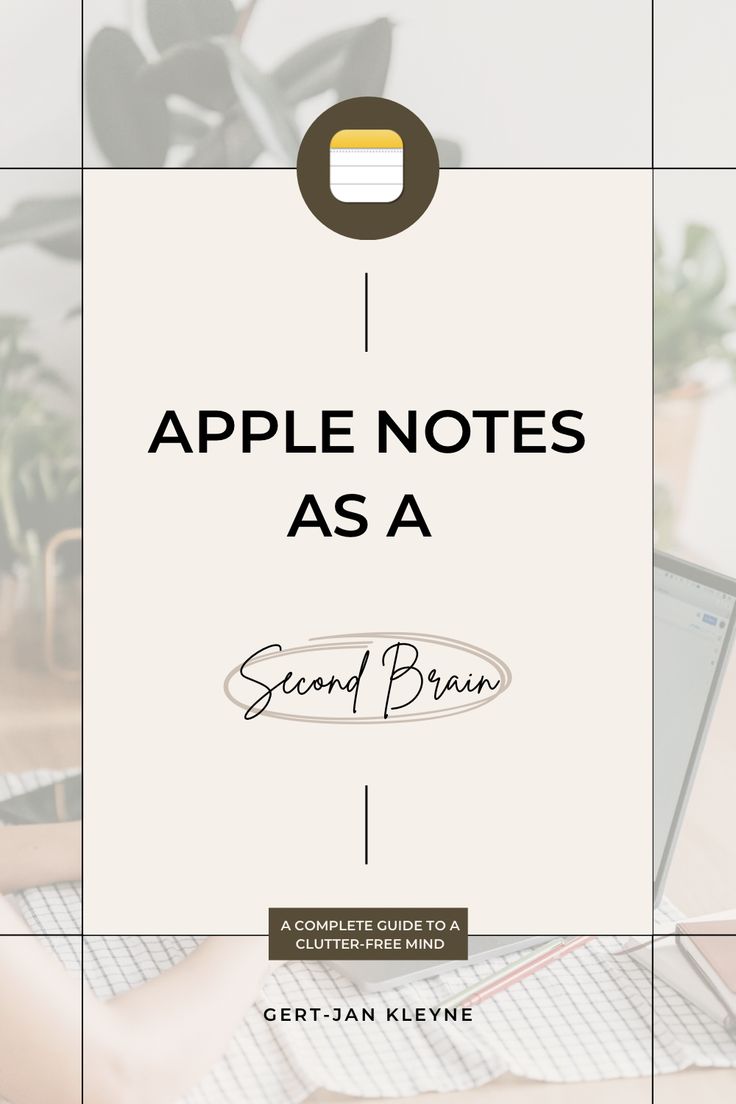 gertjankleyne's tweet card. Apple Notes as a Second Brain