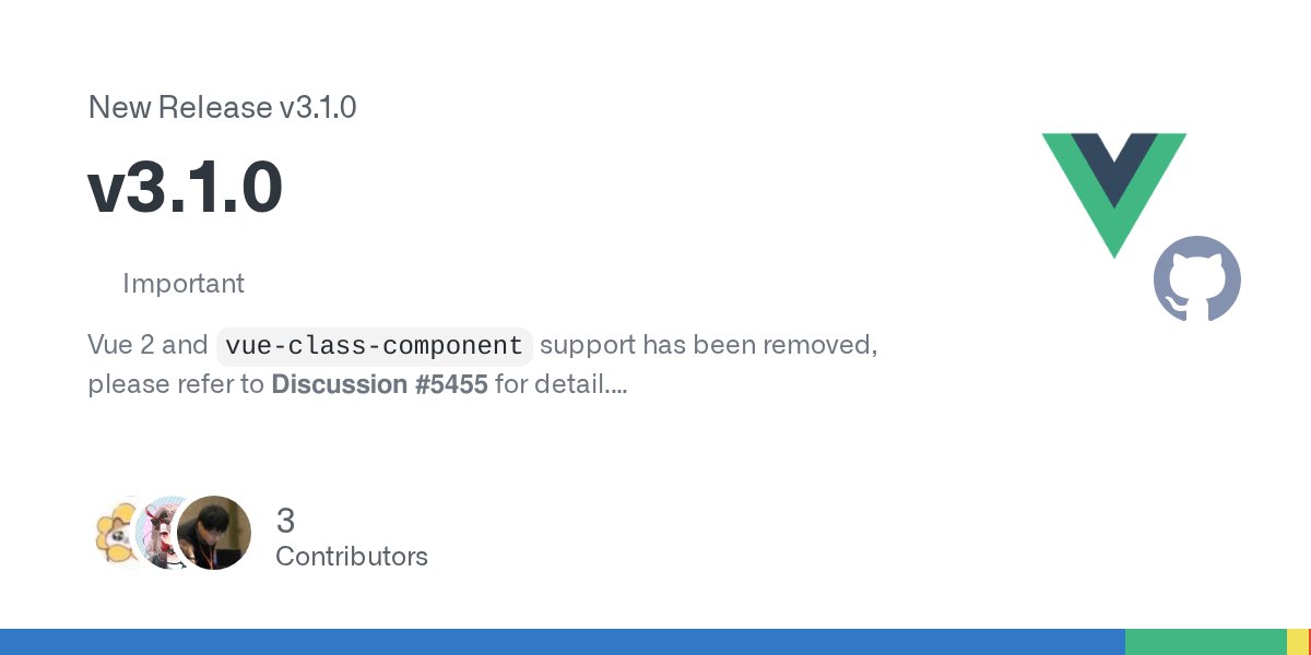 KazariEX_0929's tweet card. ImportantVue 2 and vue-class-component support has been removed, please refer to Discussion #5455 for detail. Performance perf(language-core): drop internal component (#5532) - Thanks to @KazariE...
