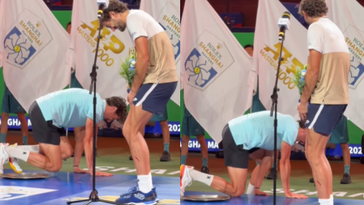 fpjindia's tweet card. 'I Think We Need Some Help': Valentin Vacherot Laughs As Arthur Rinderknech Suffers From Cramps...