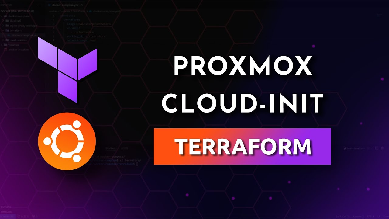 TechTheLazyAuto's tweet card. Automate Cloud-Init VMs on Proxmox with Terraform - #34