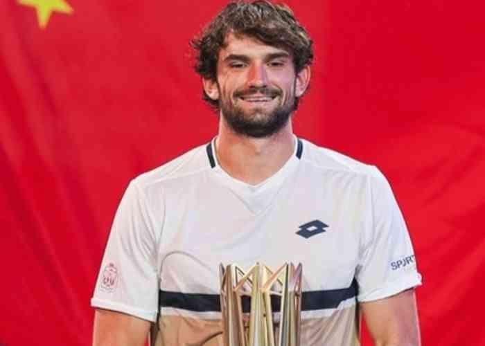 yespunjab's tweet card. Valentin Vacherot, ranked 204, wins 2025 Shanghai Masters, defeating cousin Arthur Rinderknech in historic lowest-ranked ATP Masters 1000 final.