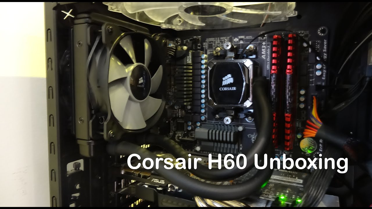 tech365dotcom's tweet card. Unboxing and First Look At Corsair H60 CPU Liquid Cooler