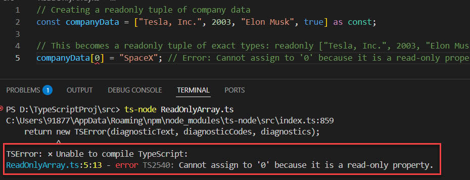 pythonguides's tweet card. Learn how to use readonly arrays in TypeScript to prevent accidental mutations, write safer code, and improve data integrity with practical real-world examples.