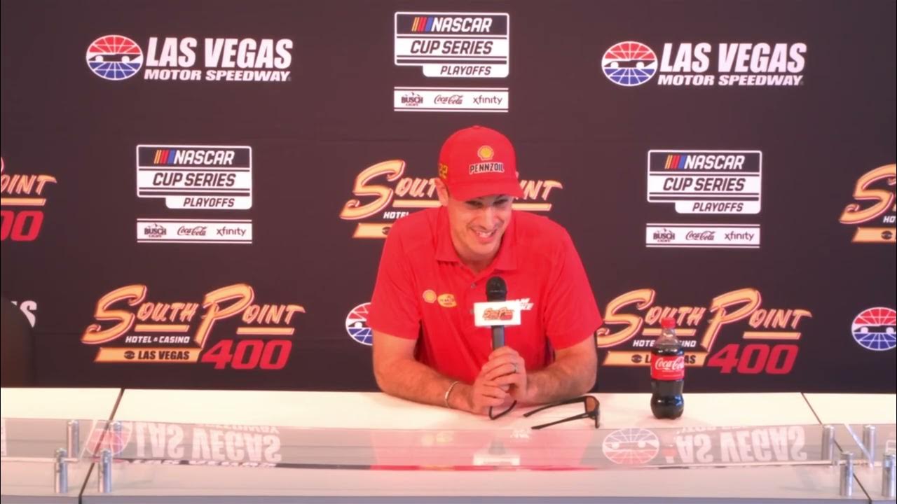 Frontstretch's tweet card. Joey Logano on Knowing Points Situation Mid-Race, Playoff Era...