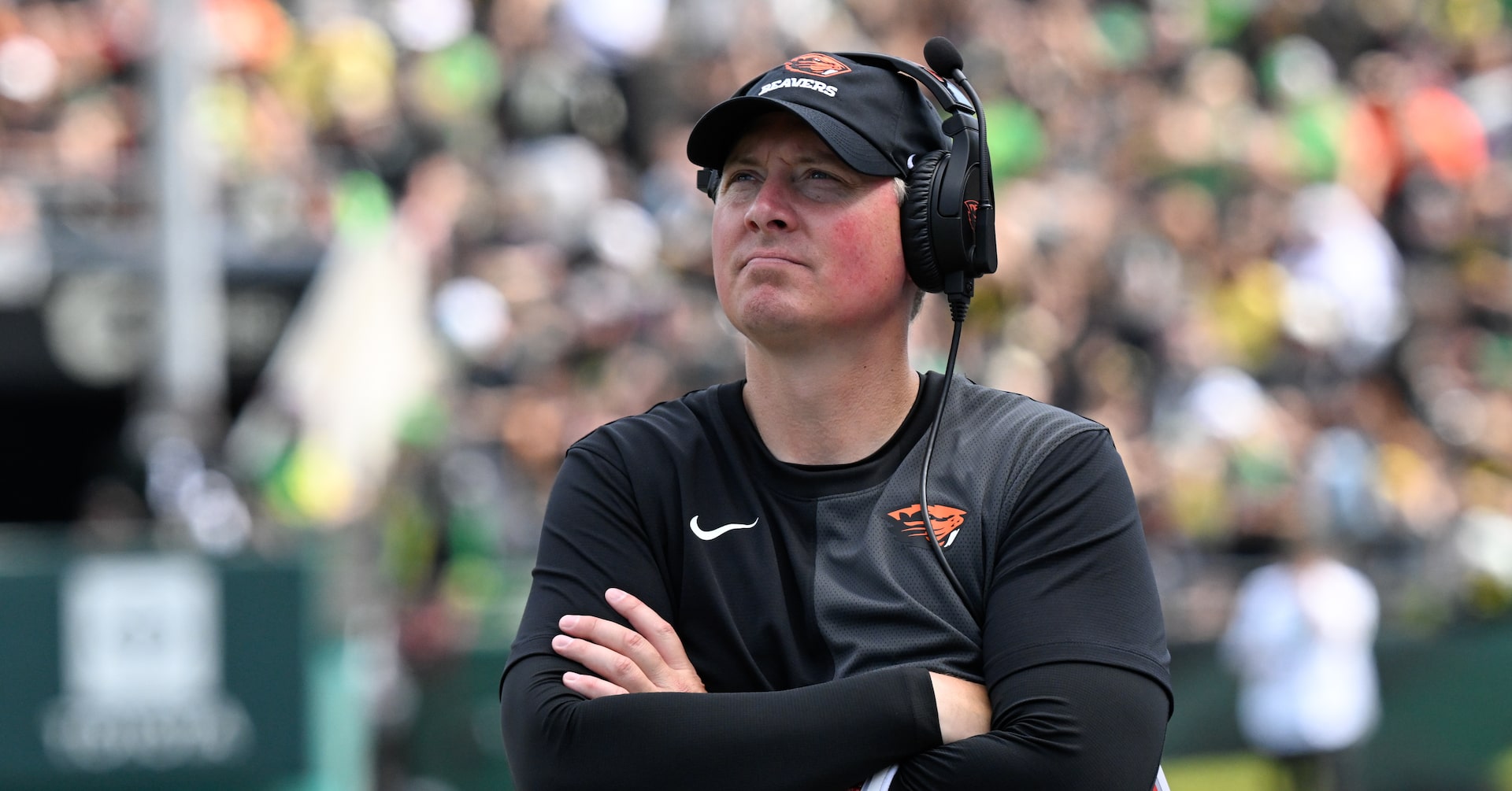 Reuters's tweet card. Oregon State fired head coach Trent Bray after an 0-7 start to the season, ESPN reported on Sunday.