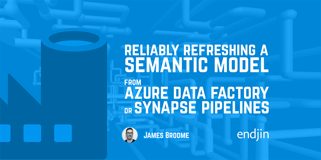 AzureWeekly's tweet card. This post describes a pattern for reliably refreshing Power BI semantic models from Azure Data Factory or Azure Synapse Pipelines.