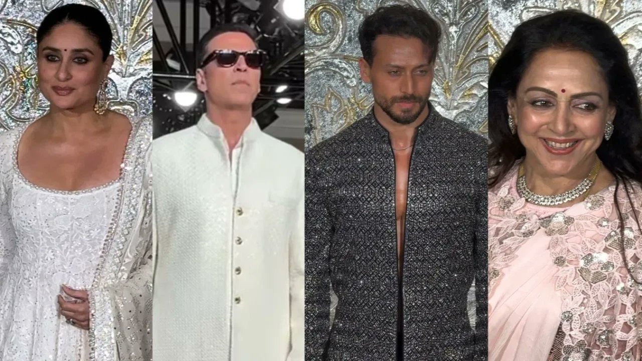 pinkvilla's tweet card. As Manish Malhotra continues his tradition of hosting a Diwali party, several celebs showed up in their best festive look at the event, blending traditions with modernity.