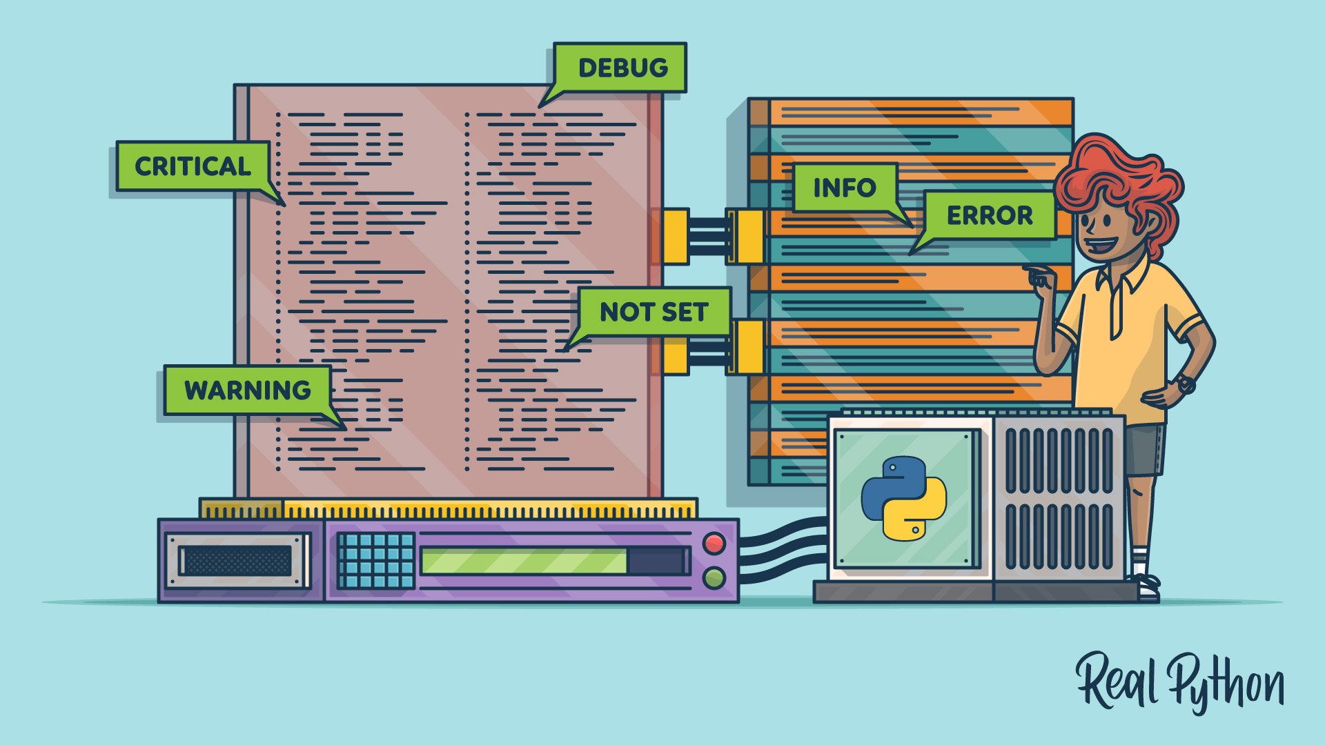 realpython's tweet card. In this step-by-step tutorial, you'll learn about how the Python logging package is designed from an OOP perspective. You'll walk line by line through the source code and become better equipped to...