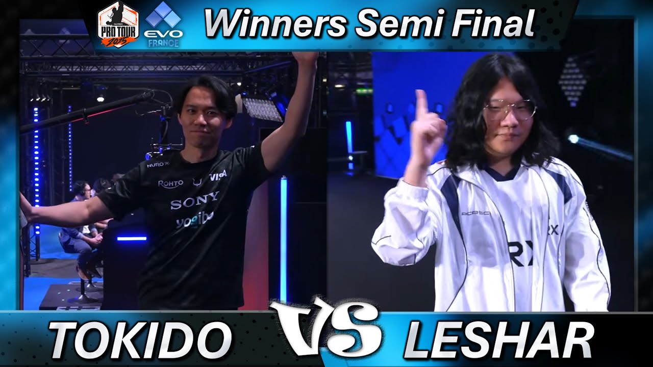 uki_gamedev's tweet card. 【試合動画】TOKIDO VS LESHAR - EVO France 2025 WSF
