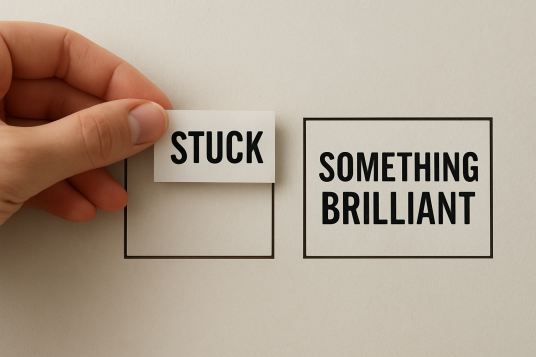 JillFandrich's tweet card. Ever felt like you’ve hit a wall? What if “stuck” isn’t a stop sign but a signal to look differently? Discover how to reframe setbacks into stepping-stones. Learn the art of the resourceful pivot—f...