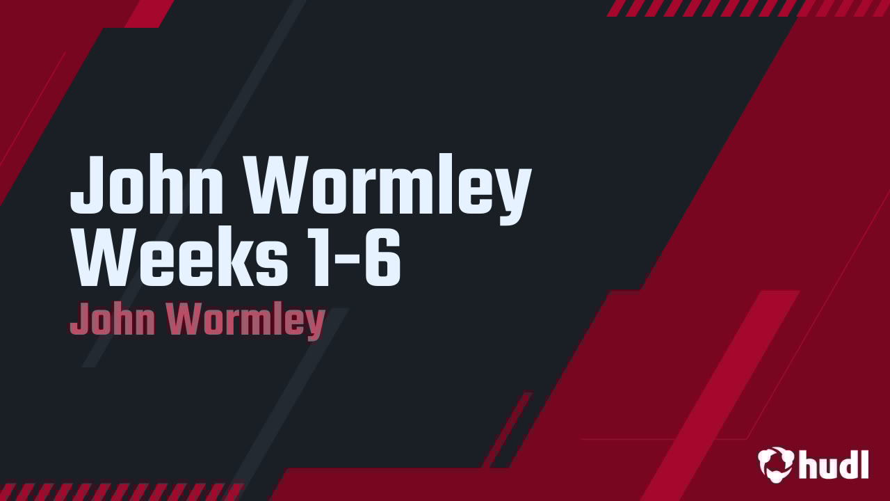 JohnWormley26's tweet card. John Wormley Weeks 1-6