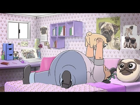 RobotEvolution's tweet card. Pug Paradise