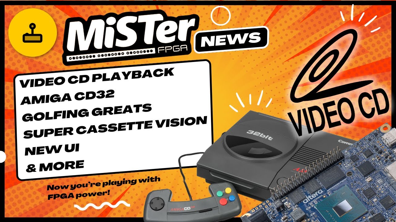 lu_source's tweet card. MiSTer FPGA News - VCD Playback, Taito F2, New UI, Amiga CD32 & More