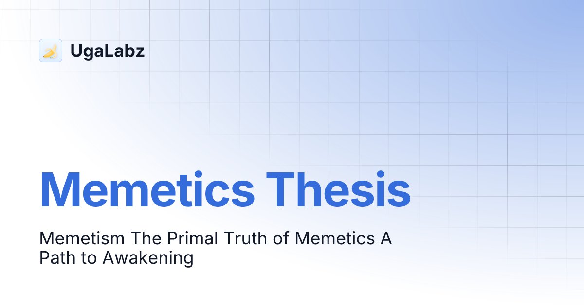 CoinMiyamoto's tweet card. Memetism The Primal Truth of Memetics A Path to Awakening