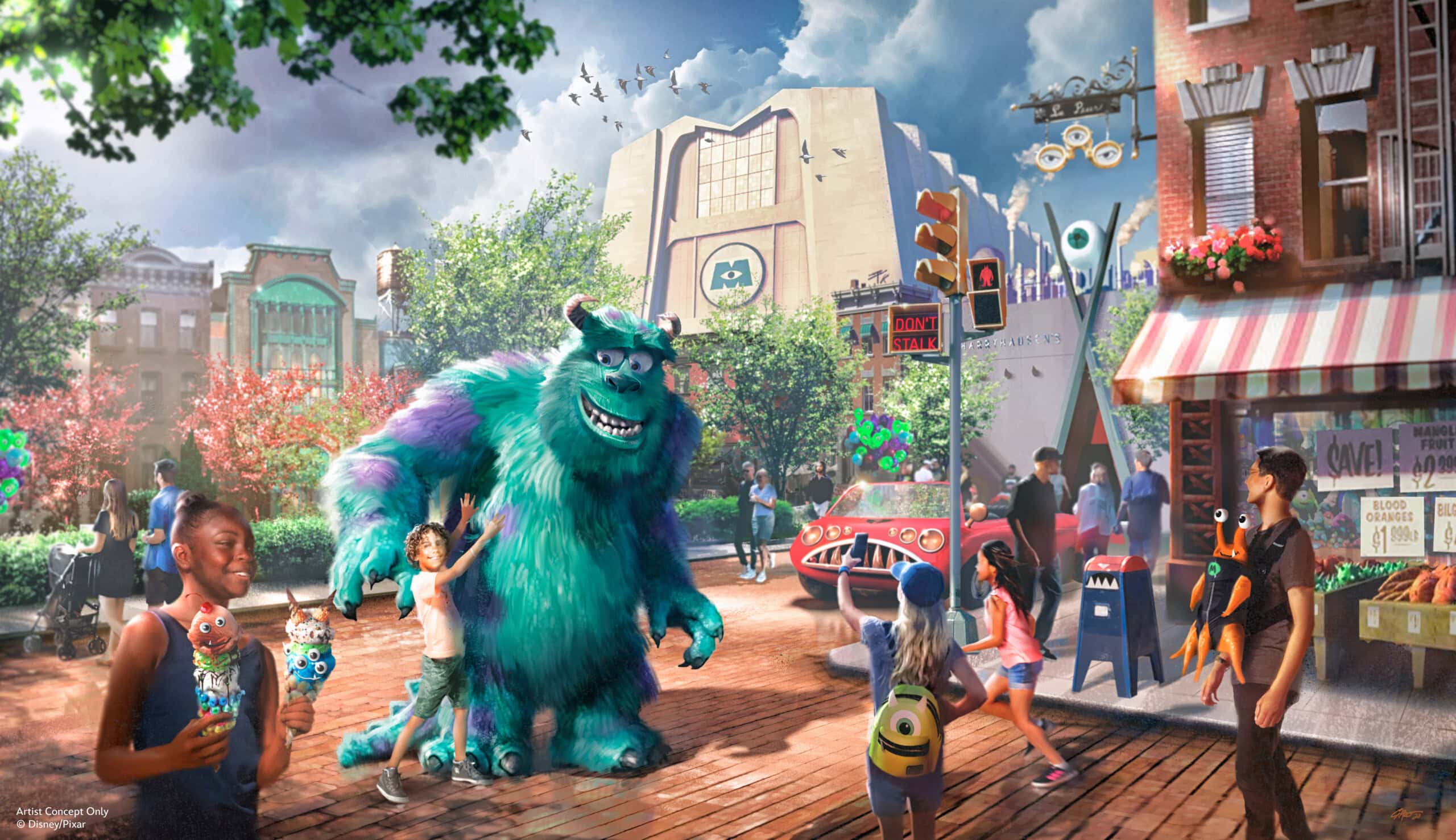 Blog_Mickey's tweet card. We explore the variety of clues that support the theory that Walt Disney World will name the new Monsters Inc. Land: Monstropolis