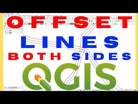 KyngTammy's tweet card. How to Offset Line in QGIS | How to Offset a Line Towards Both Sides...