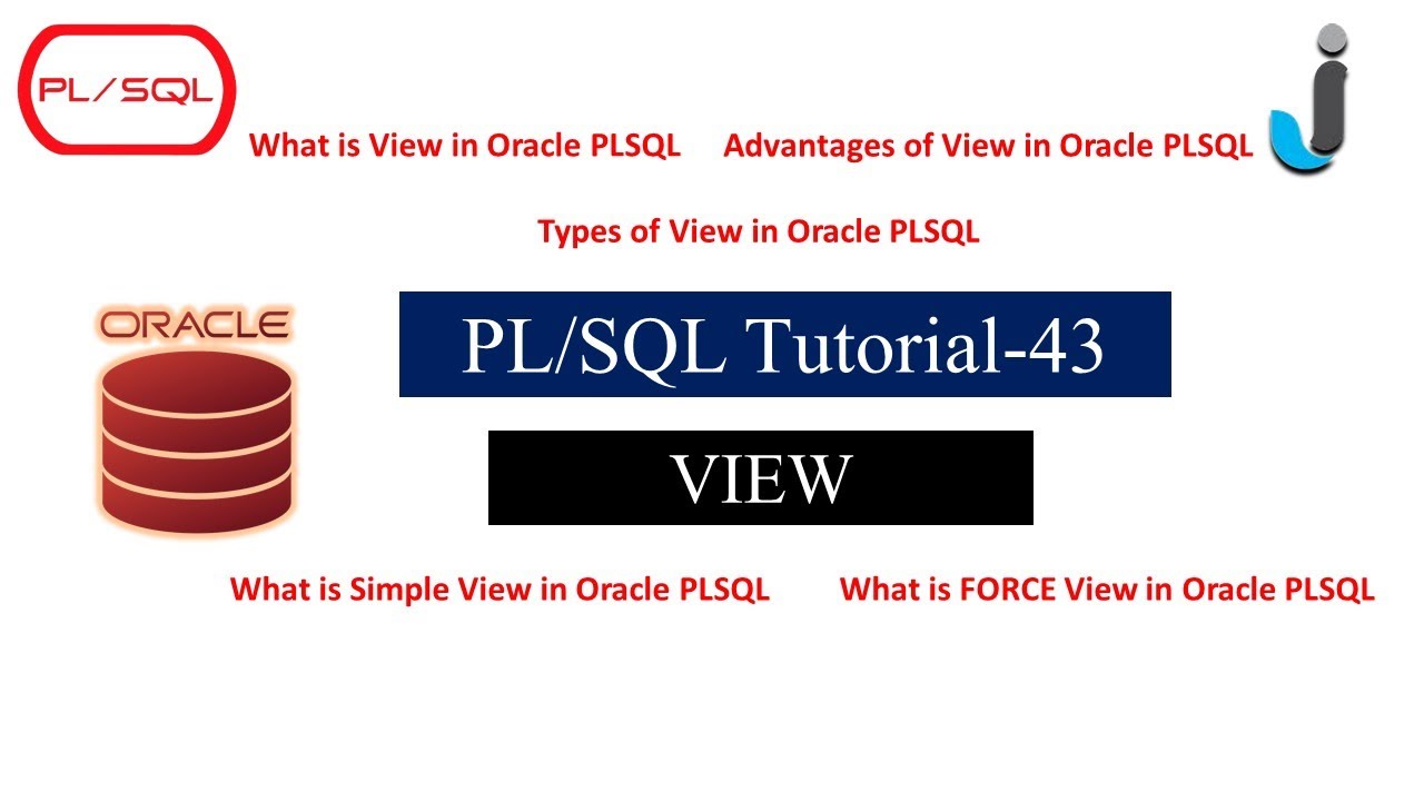 javainhand's tweet card. Oracle PLSQL Tutorial 43- View in Oracle PLSQL with Example | Simple...