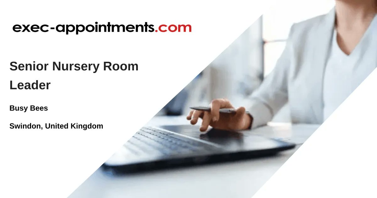 execappts's tweet card. Role Overview: Join Our Team at Busy Bees - Leading Nursery Group in the UK As a Senior Room Leader at Busy Bees, you will oversee multiple rooms a...
