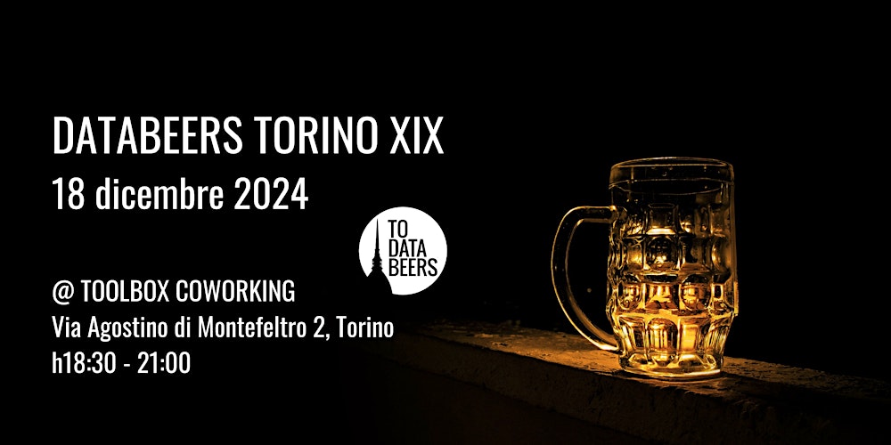 databeerstorino's tweet card. Unisciti al DataBeers Torino: talk sui dati, networking e birra inclusa!